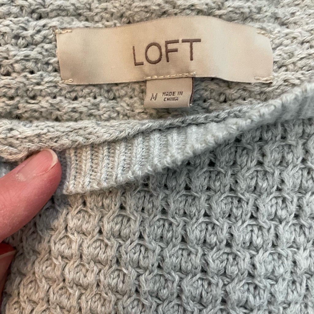 Loft Medium Grey Womens Sweater